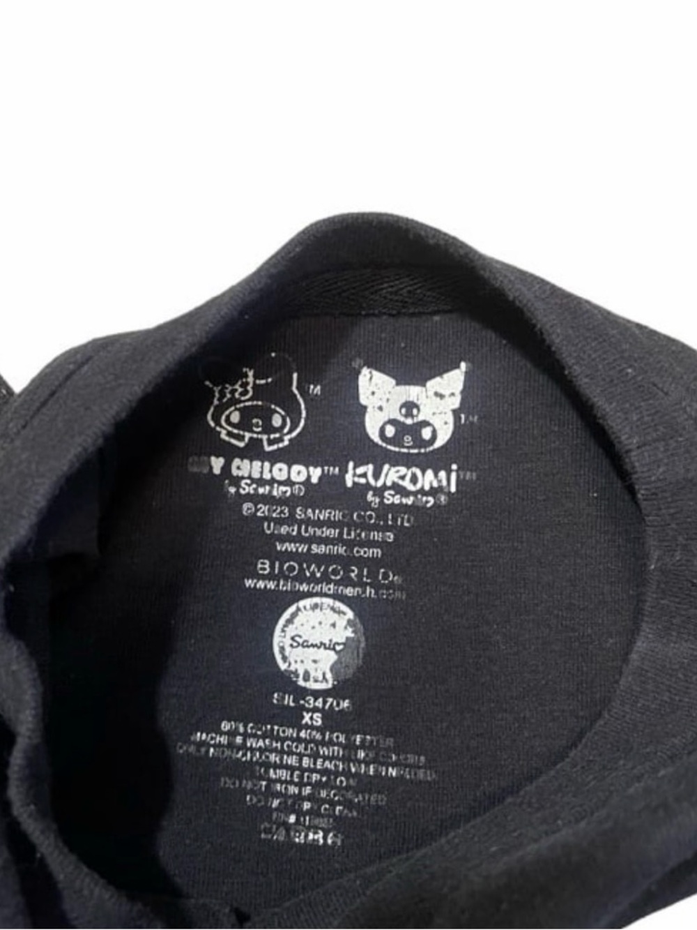 Sanrio My Melody Kuromi 2 Piece Set Crop Top & Skirt Pink Strawberry XS - Picture 6 of 6